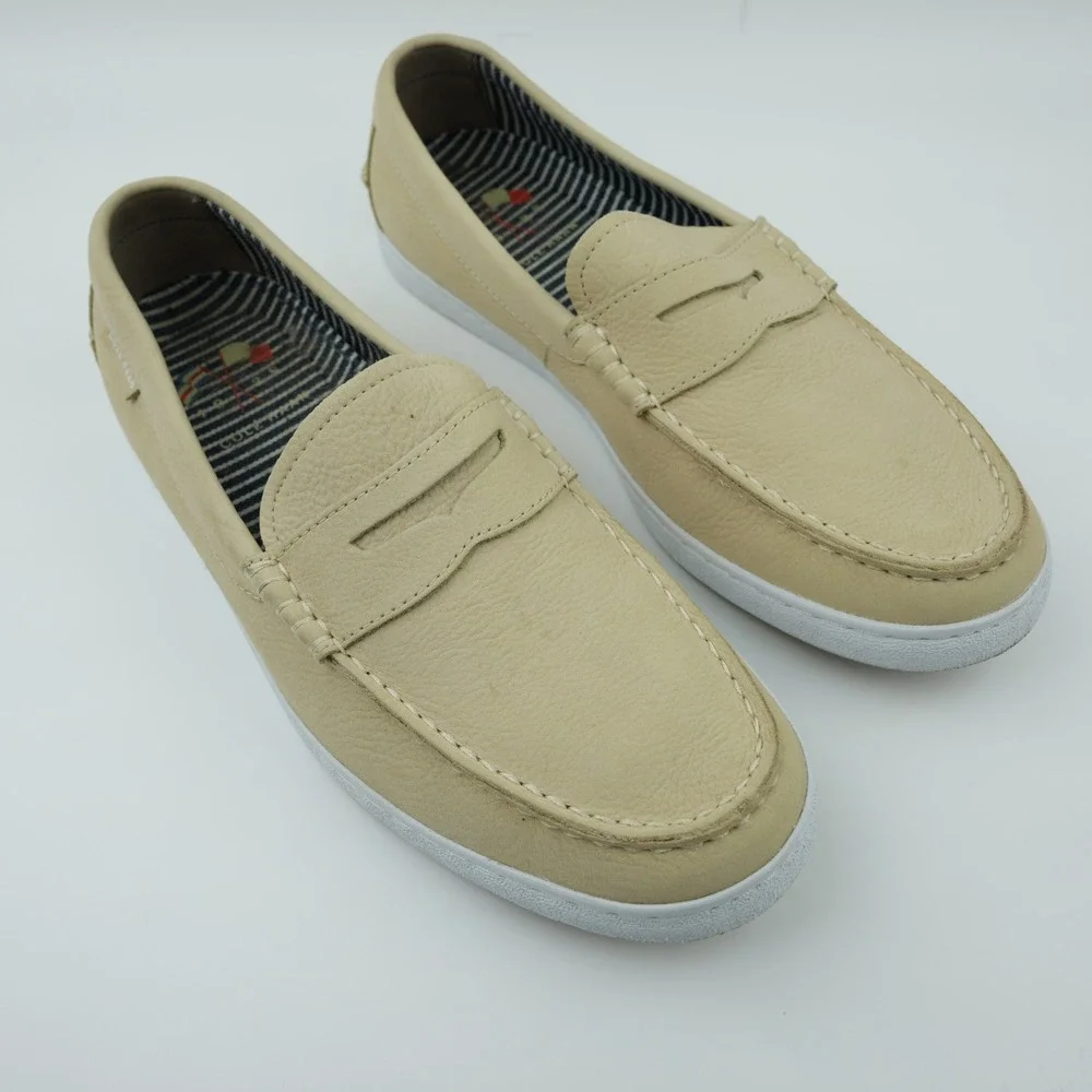 Cole Haan Nantucket Loafer II Mens 10M Brazilian Sand Nubuck Tan C27522 Grand Os
